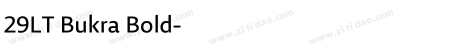 29LT Bukra Bold字体转换